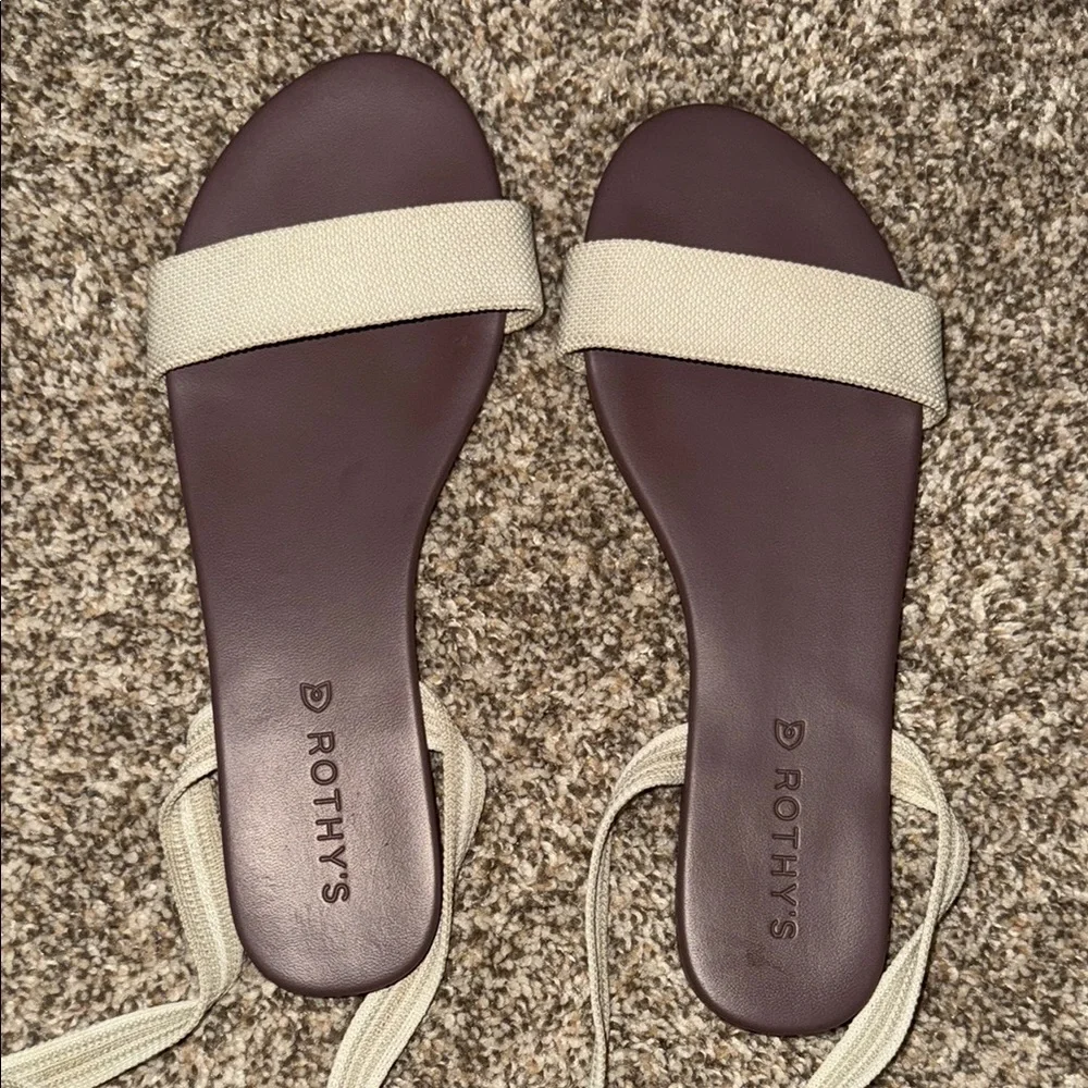 Stylish Cream Sandals - Picture 3 of 3